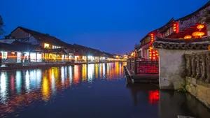 浙江西塘古镇风光图片_5