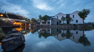 浙江西塘古镇风光图片_10