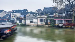 烟雨西塘古镇壁纸_4