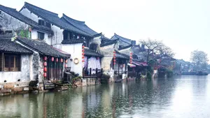 烟雨西塘古镇壁纸_5