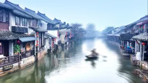 烟雨西塘古镇壁纸_7