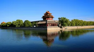 唯美紫禁城角楼风景壁纸