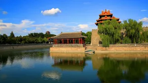 唯美紫禁城角楼风景壁纸_3