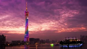 广州塔小蛮腰夜景图片_2
