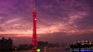 广州塔小蛮腰夜景图片_3