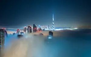 迪拜雾中仙境风景壁纸_6