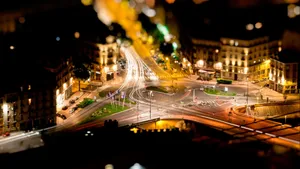 璀璨城市灯光夜景图片_2