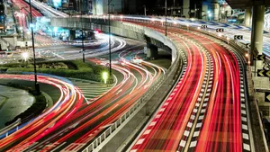 璀璨城市灯光夜景图片_5