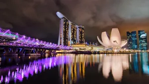 新加坡城市夜景壁纸_19