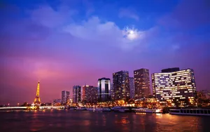 法国巴黎夜景图片_15