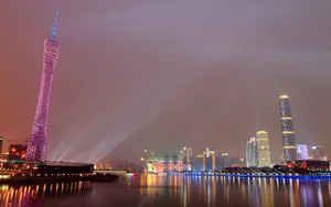 广州亚运村夜景图片_5