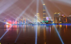 广州亚运村夜景图片_6