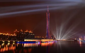 广州亚运村夜景图片_7