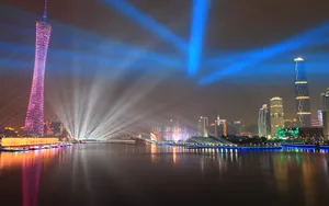 广州亚运村夜景图片_8