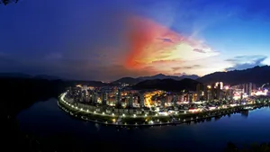 新安江夜景风景壁纸_4