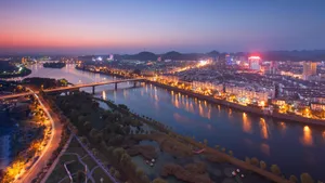 新安江夜景风景壁纸_13