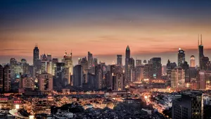 东方明珠上海之夜美景壁纸_6
