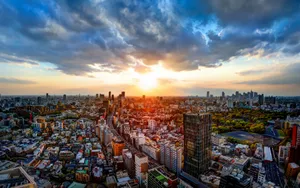 都市璀璨美景桌面壁纸_3