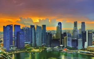 都市璀璨美景桌面壁纸_16