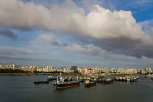 海南海口旅游城市风光