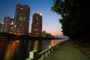 福建厦门清凉夜景壁纸_4