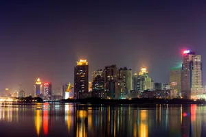 福建厦门清凉夜景壁纸_6