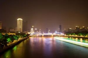 珠江夜景桌面壁纸