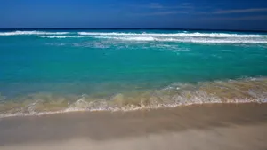 优美的大海海滩风景_3