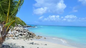 优美的大海海滩风景_4