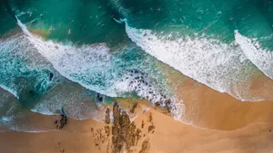 优美的大海海滩风景_6
