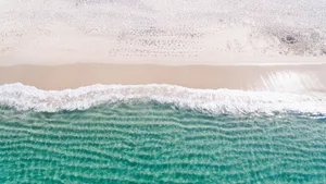 优美的大海海滩风景_11
