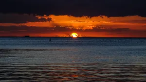 唯美的夕阳风景图片_2
