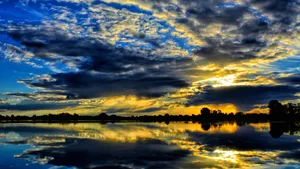 唯美的夕阳风景图片_3