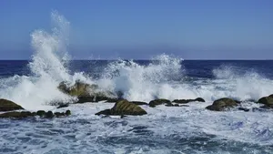 高清大海浪花图片_6
