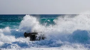 高清大海浪花图片_11