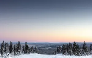 寒冷的冬季雪地自然风光照片_4