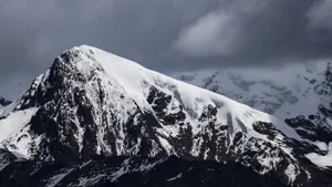 寒冷的雪山图片大全_4