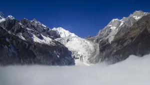 寒冷的雪山图片大全_8