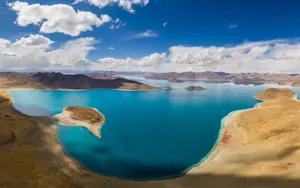 羊湖风景图片_8
