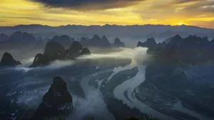 高清漓江山水图片壁纸_4