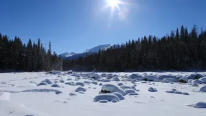 冬季喀纳斯湖雪景图片_6