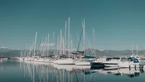 停泊在码头的游艇图片_5