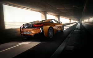 BMW i8 敞篷跑车图片壁纸_9
