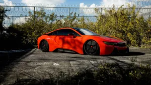 宝马BMW i8混合动力跑车图片壁纸_2