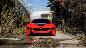 宝马BMW i8混合动力跑车图片壁纸_3