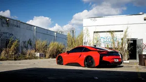 宝马BMW i8混合动力跑车图片壁纸_4