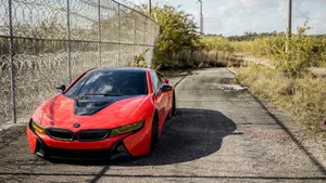 宝马BMW i8混合动力跑车图片壁纸_6