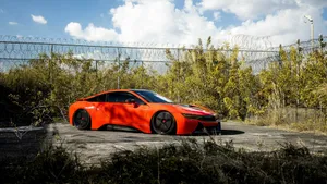 宝马BMW i8混合动力跑车图片壁纸_7