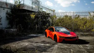 宝马BMW i8混合动力跑车图片壁纸_9