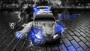 梦幻汽车动物创意设计壁纸_6